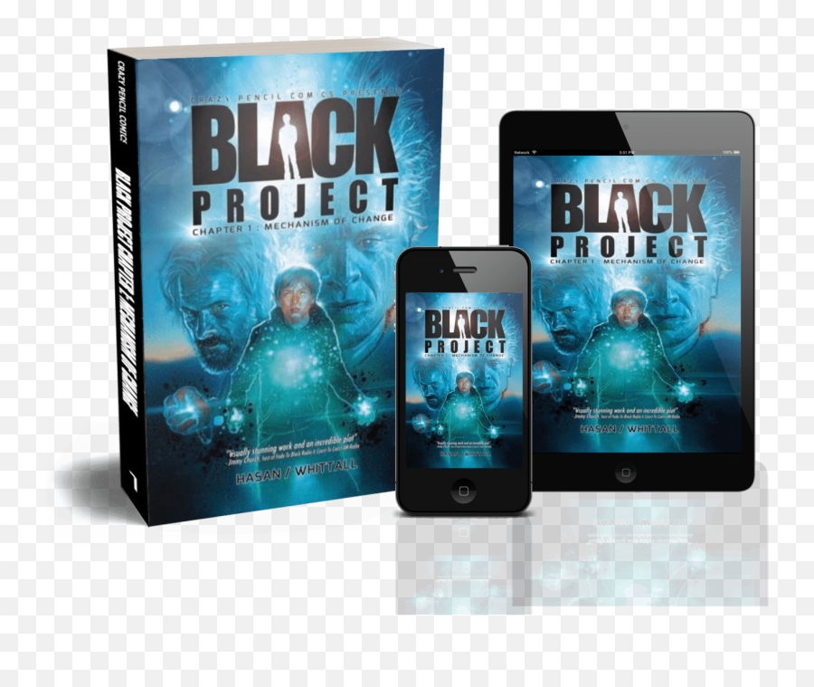 Black Project 1 Tpb With Cover By Hugh Fleming Indiegogo - Flyer Png,Comic Book Explosion Png