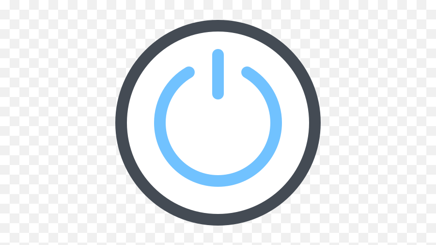 Power Off Button Icon In Pastel Style Png