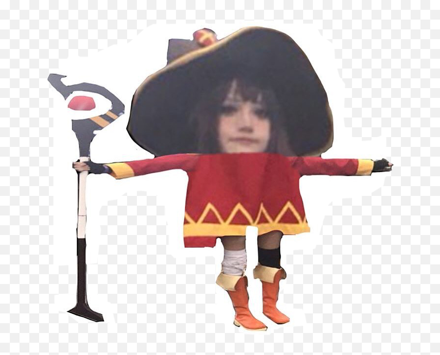 Download Megumin Cosplay T Pose - Full Size Png Image Pngkit Megumin Png,T Pose Png
