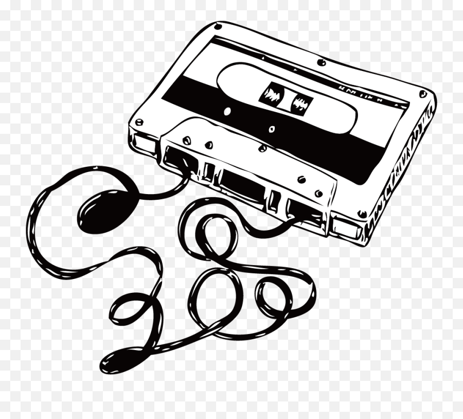Mixtape Drawing Player Cassette Walkman - Cassette Tape Drawing Png,13 Reasons Why Png