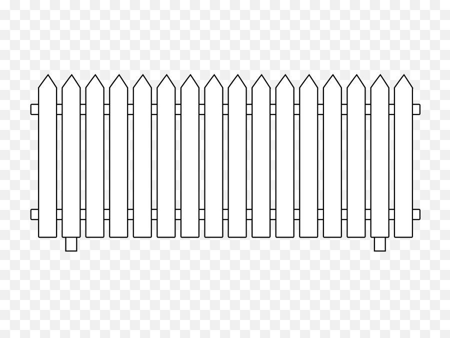 White Picket Fence Drawing - White Picket Fence Icon Png,Wooden Fence Png