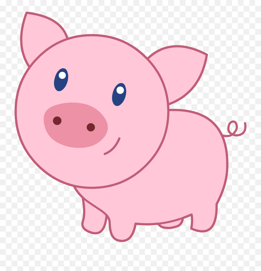 Transparent Background Cute Pig Clipart - Clip Art Pig Png,Pig Png