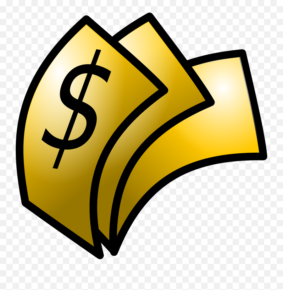 Download Gold Dollar Sign Clipart - Dollar Clipart Full Money Clip Art Png,Dollar Sign Clipart Png