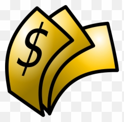 Download Gold Dollar Sign Clipart - Full Money Art png