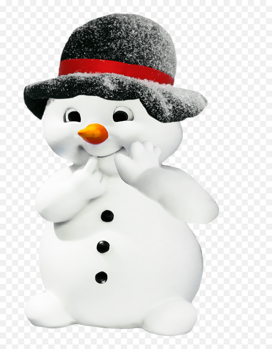 Snowman Black Hat Transparent Png - Stickpng Snowman Illustration,Snowman Transparent Background