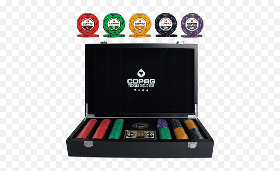 Poker Set Copag Texas Holdem 300 Chips - Copag Poker Set Png,Poker Chips Png