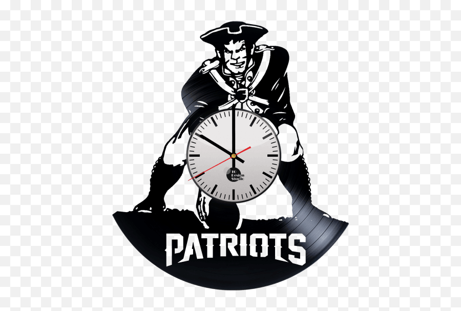 New England Patriots - Vinyl Clocks Yorktown High School Patriots Png,New England Patriots Logo Png