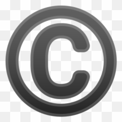 Copyright Emoji - Circle Png,Copyright Logo Text