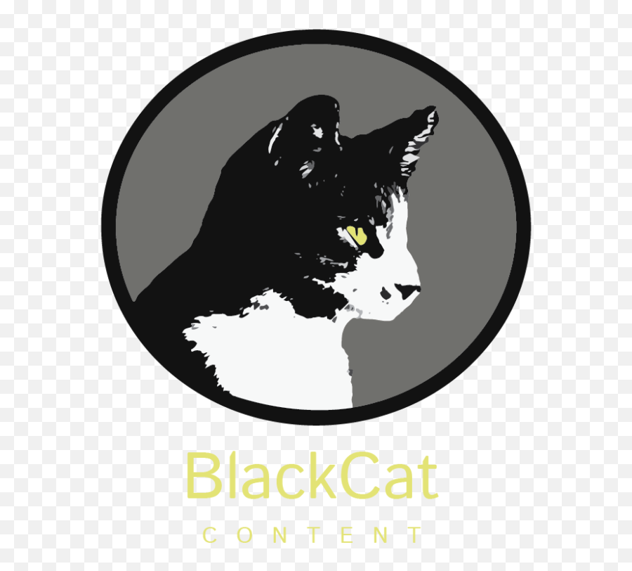 Black Cat Content - Illustration Png,Black Cat Logo