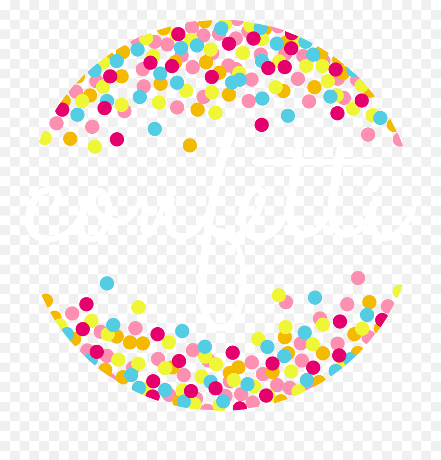 Streamers Clipart Confetti Transparent - Polka Dot Border Clipart Png,Streamers Png
