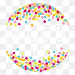 Streamers Clipart Confetti Transparent - Polka Dot Border Clipart png