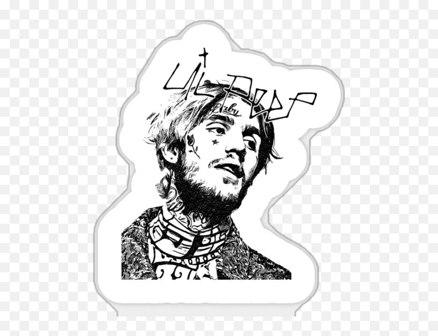 Download Lil Peep T Shirt Png Image - Drawing Lil Peep Png,Lil Peep Png
