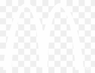 Mcdonalds Logo White Png Image - Black Background