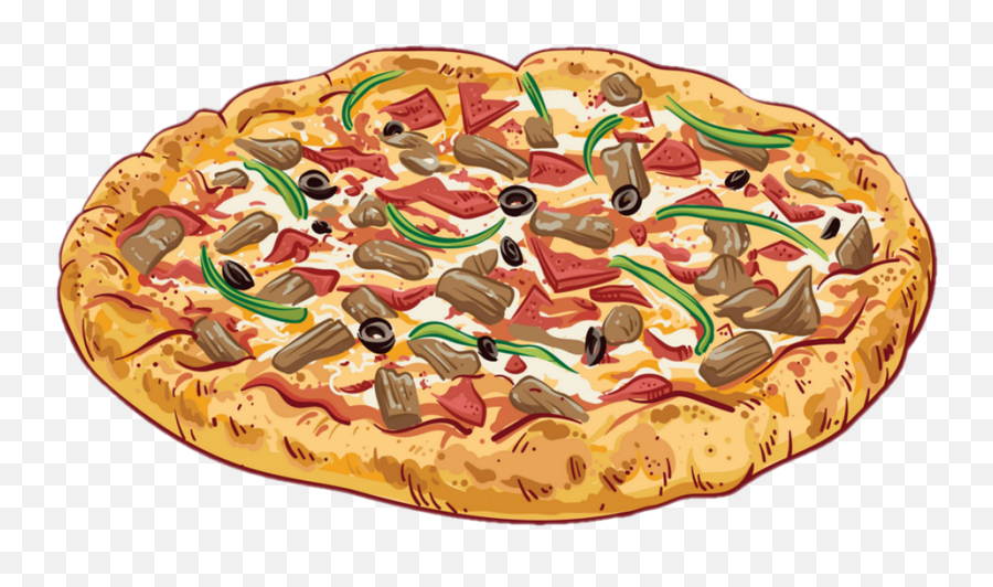 Pizza Png Dessin Tube Alimentation Clipart Food - Imagen Dibujo Pizza En Png,Pizza Clipart Png