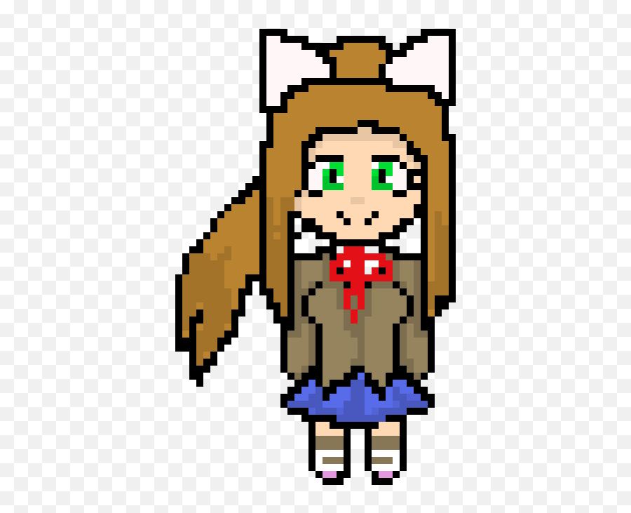 Monikachr Pixel Art Maker - Cartoon Png,Monika Png