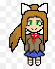 Monikachr Pixel Art Maker - Cartoon Png,Monika Png