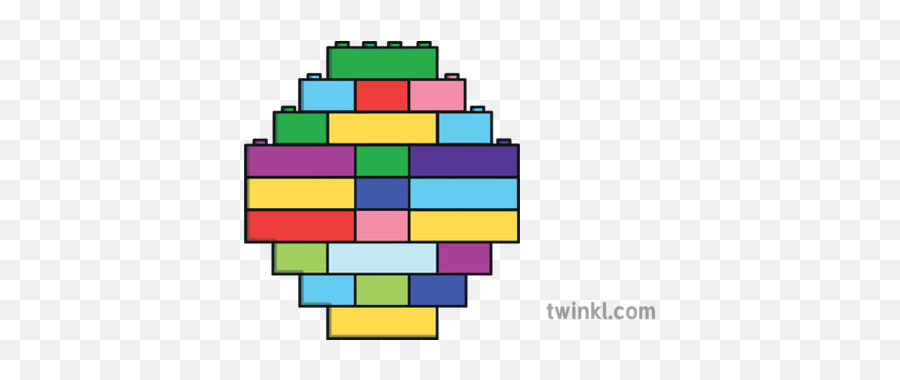 Easter Egg Lego Brick Pattern 4 Build Toy Play Eyfs Ks1 - Diagram Png,Brick Pattern Png