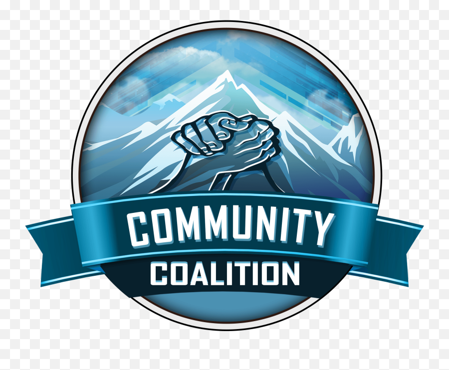 Community Coalition Mountain Crest Logo - Label Png,Crest Logo