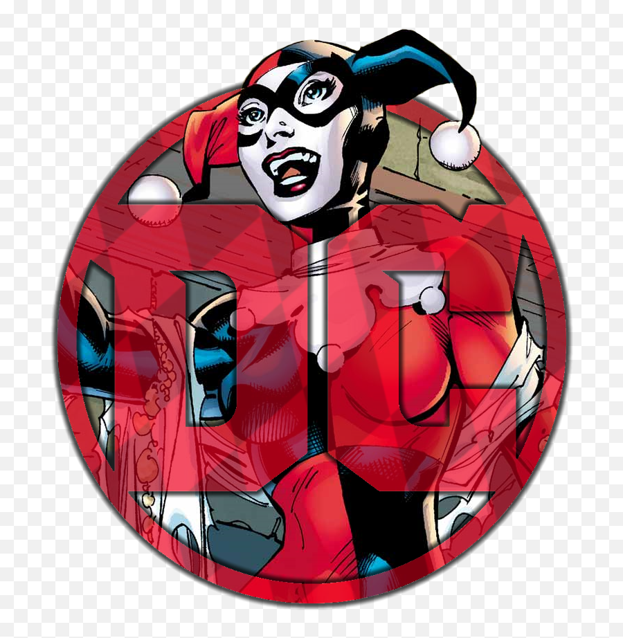 Dc Logo Remakes - Harley Quinn Jester Suit Comics Png,Harley Quinn Logo Png