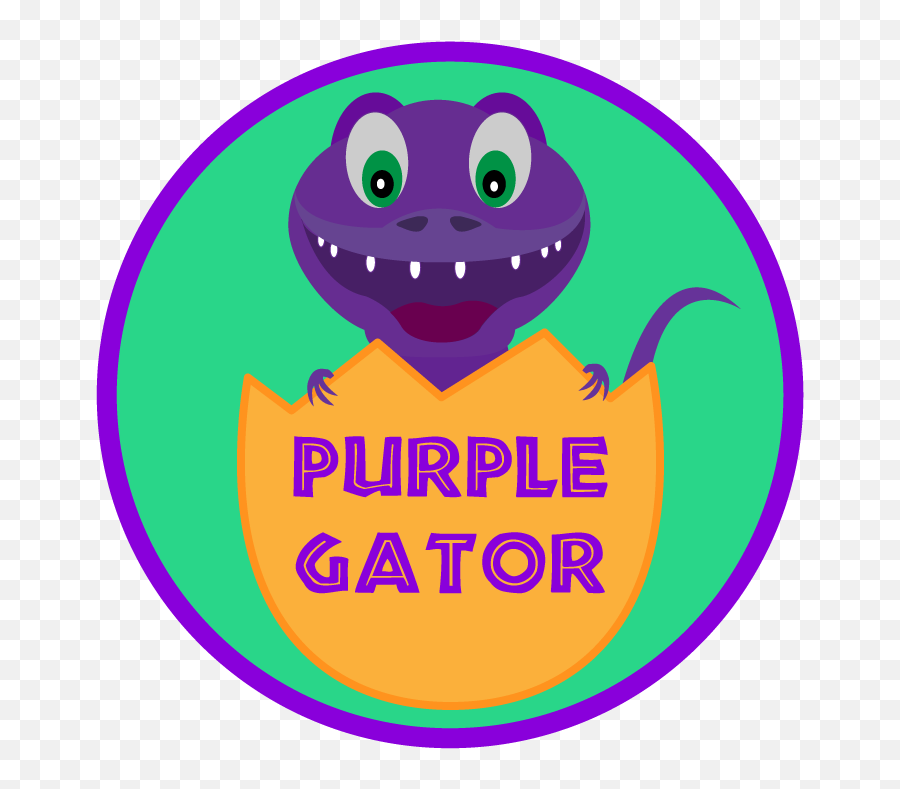 Purple Gator - Purple Gator Png,Gator Logo Png