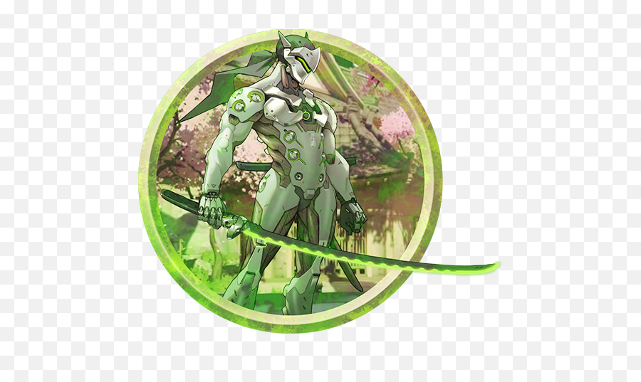 Genji Gamebanana Sprays - Genji In A Circle Png,Overwatch Genji Png