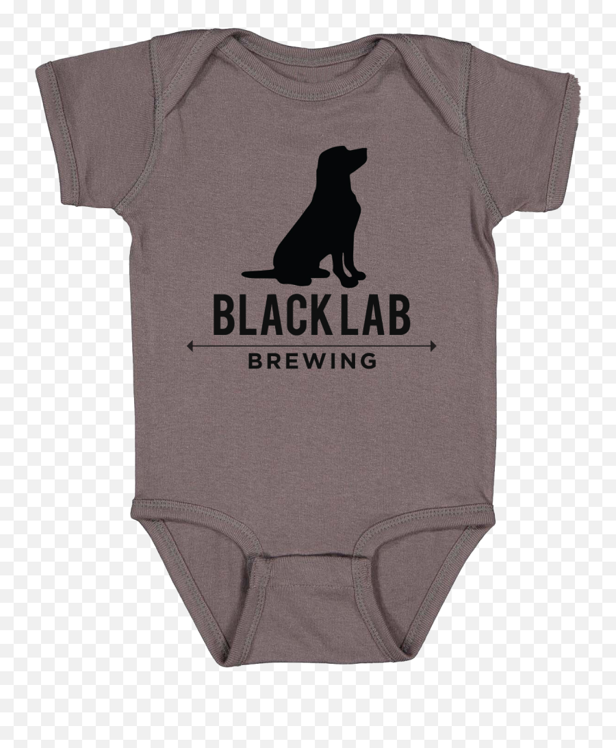 Baby Onesie Charcoal - Black Lab Brewing Logo Png,Black Lab Png