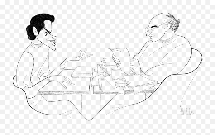 Al Hirschfeld Some Studies - Sharing Png,Jerry Seinfeld Png