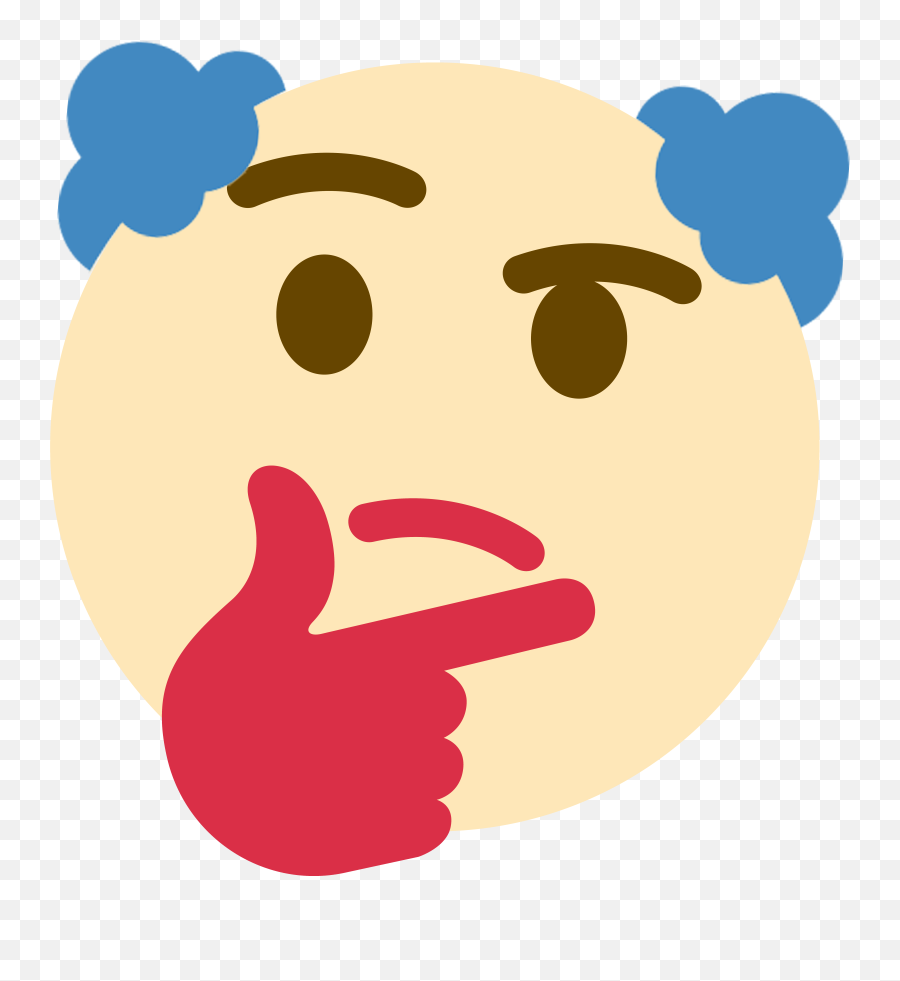 Oc Thinking Clown Png Emoji Transparent