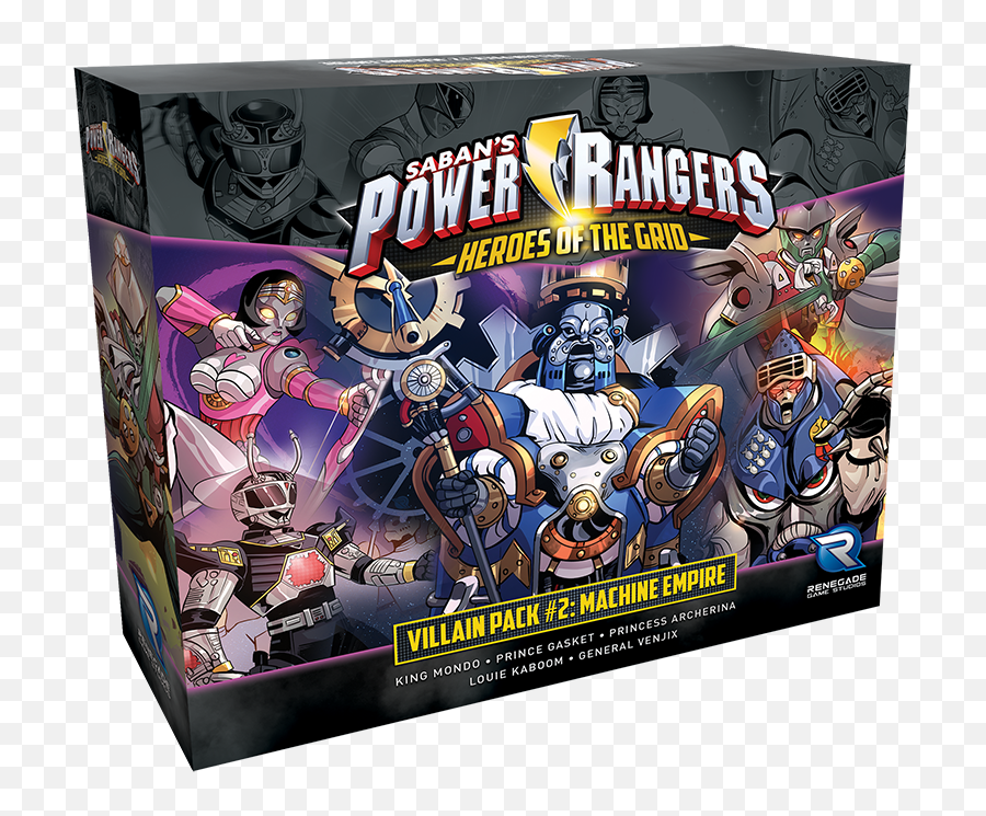 Power Rangers Heroes Of The Grid - Villain Pack 2 Preorder U2014 Renegade Game Studios Png,Power Rangers Logo Png