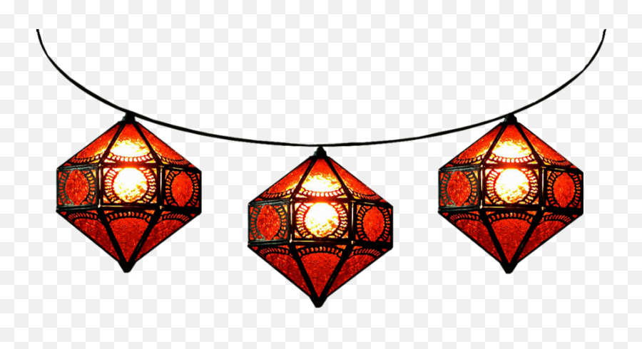 Paper Lantern Clipart - Chinese Lights Png Transparent Png Moroccan Lamps Png,Hanging Lights Png
