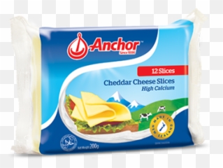 Anchor Cheddar Cheese Slices 200g - Anchor Cheddar Cheese Slice Png,Shredded Cheese Png