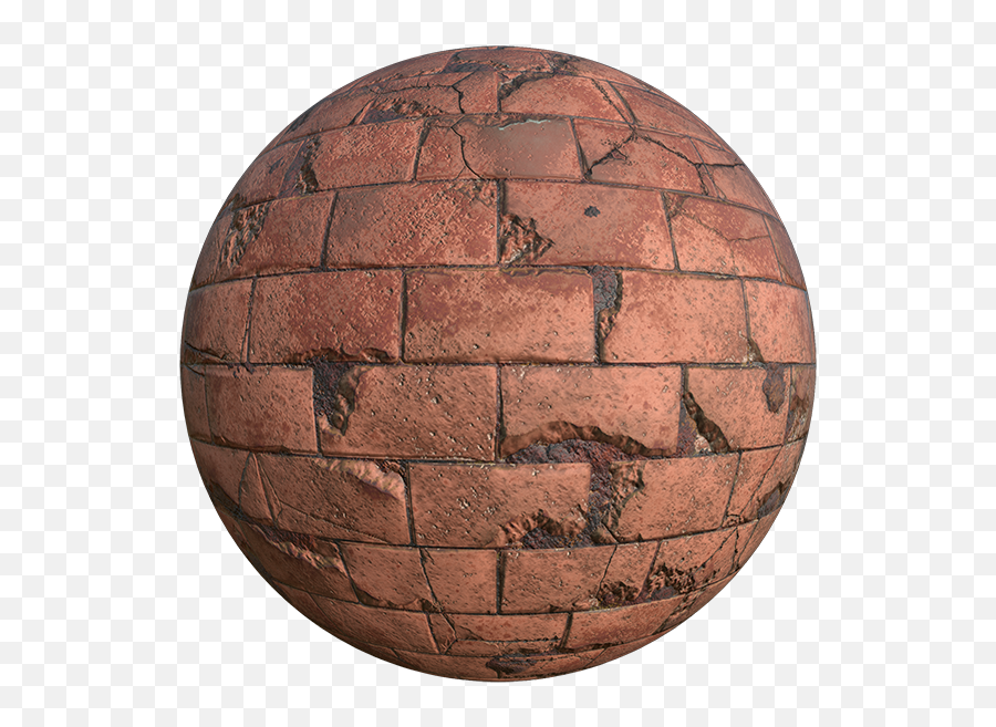 Broken Red Brick Texture With Cracks - Solid Png,Broken Brick Wall Png