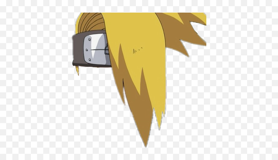 Deidara Anime Animemanga Hair Sticker - Naruto Deidara Png,Naruto Hair Png