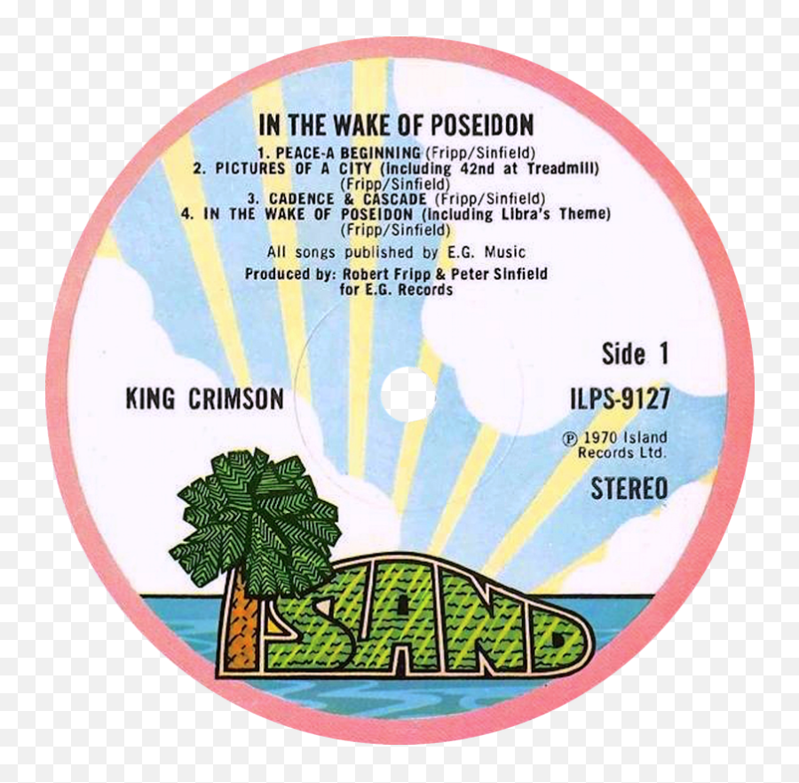King Crimson - In The Wake Of Poseidon Island Ilps 9127 Nick Drake River Man Png,King Crimson Png