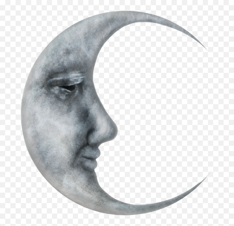 Half Moon Png Download - Crescent Moon With Face,Crescent Moon Png Transparent