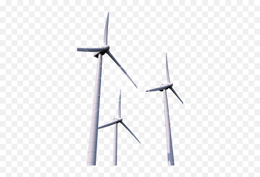 Three Wind Turbines Png Transparent Background