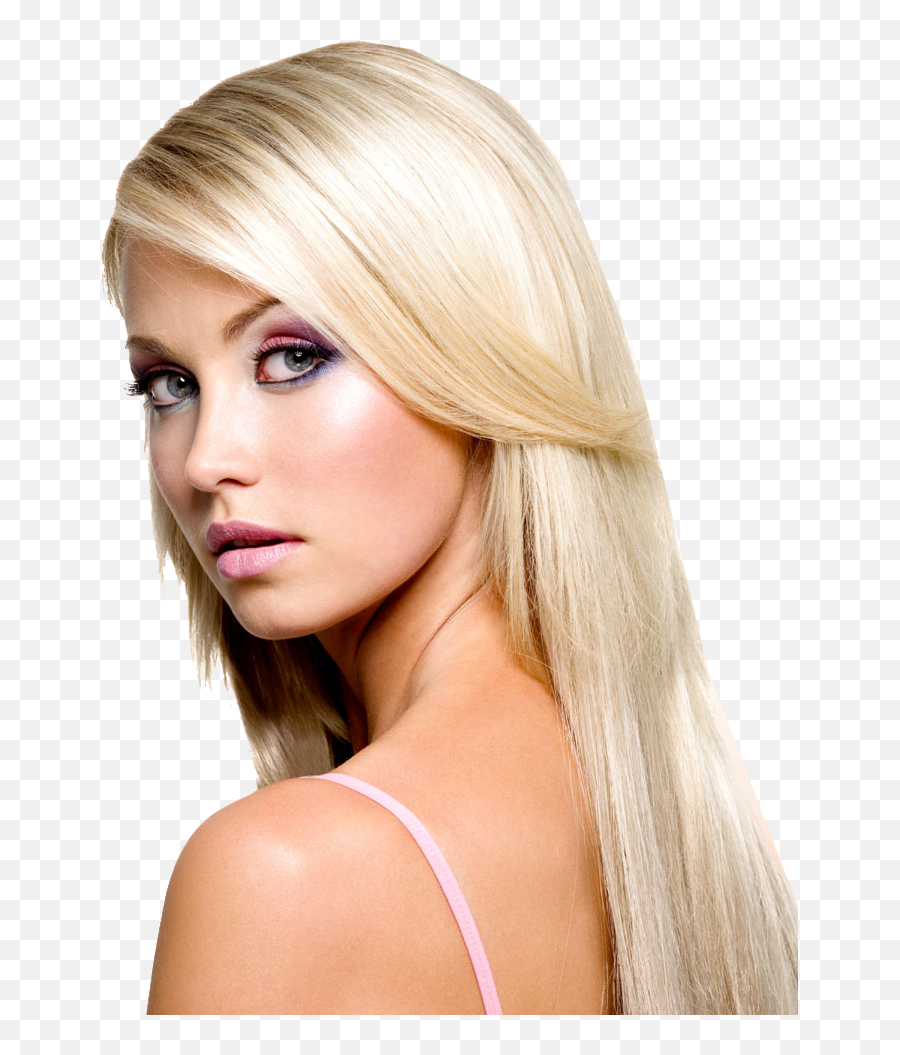 Female Face Transparent Images - Lightest Blonde Hair Color Png,Woman Face Png