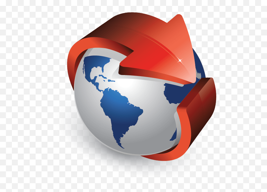 Design Free Logo 3d Globe Arrow Templates - Worldwide Globe With Arrow Logo Png,3d Arrow Png