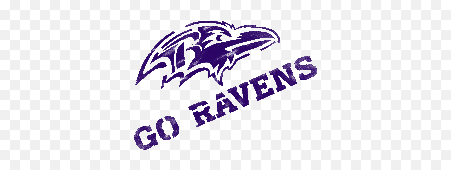 Baltimore Ravens Spray Chalked Logo For Nfl Football Fans - Baltimore Ravens Game Day Png,Ravens Logo Transparent