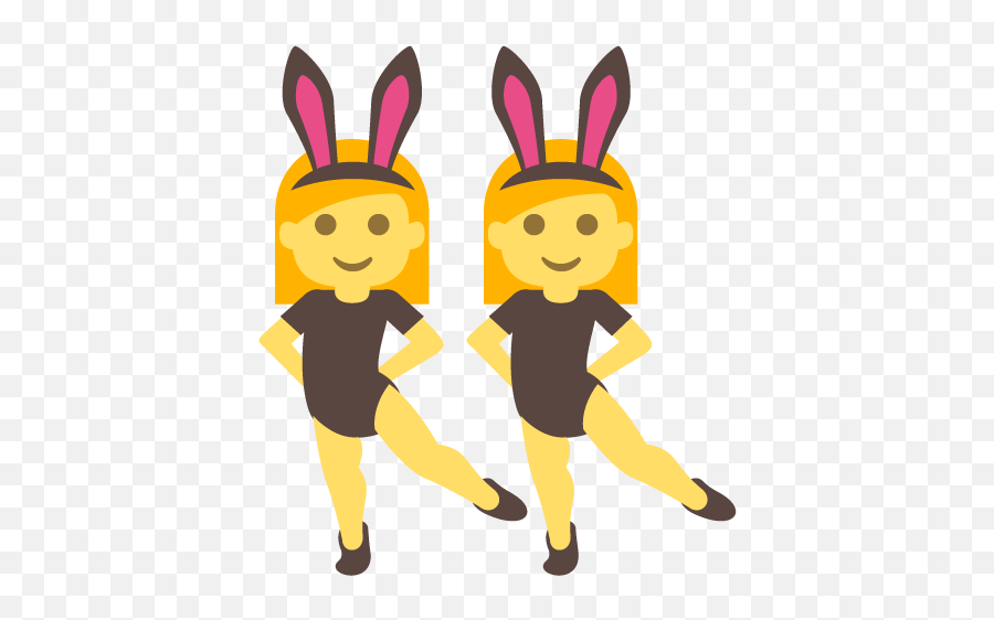 Woman With Bunny Ears Emoji Vector Icon Png Transparent