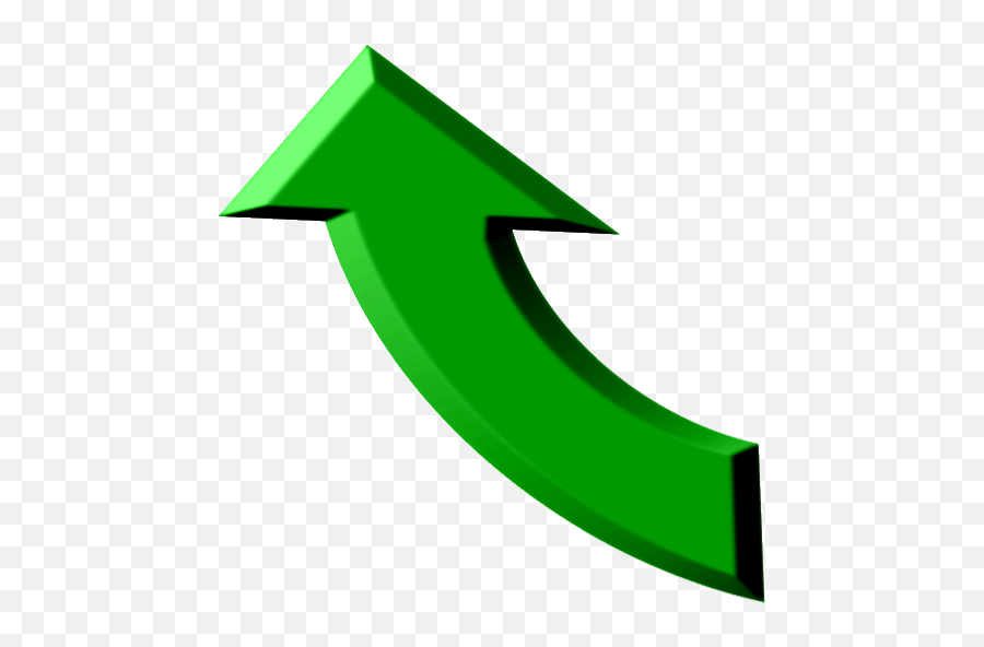 Green Curved Arrow N4 Free Image Download - Green Curved Left Up Arrow Png,Curved Green Arrow Icon