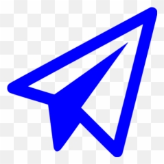 Blue Paper Plane Icon - Free blue icons Paper Plane Icon png