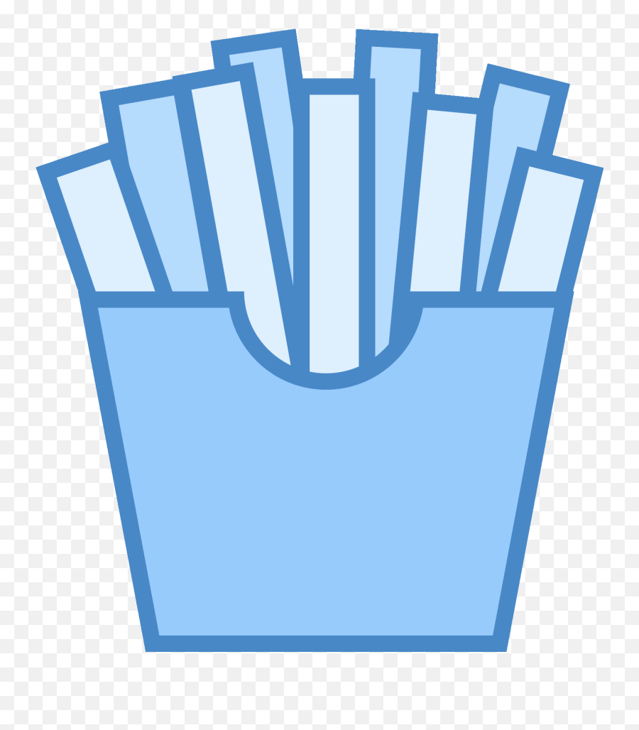 Download Hd Papas Fritas Icon - Fries Icon Transparent Png Blue French Fries Clipart,Fries Icon