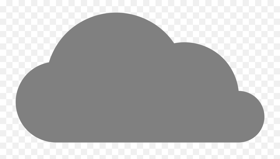 Cartoon Grey Cloud Png Clipart - Full Size Clipart 1881845,Cloud Clipart Transparent Background