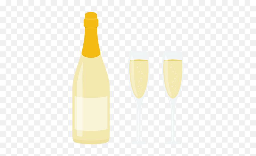 Champagne Bottle With Glasses Vector Puzzle For - Champagne Glass Png,Champagne Glasses Icon