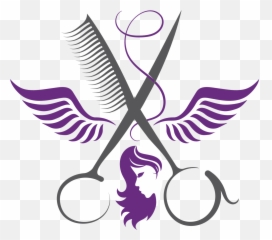 Belle Vous Salon - Scissors And Comb Logo png