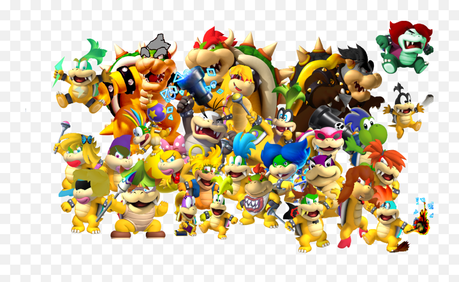 Bowser Transparent Background Png - New Super Mario Bros Wii,Bowser Png