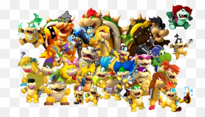 Bowser Transparent Background Png - New Super Mario Bros Wii,Bowser Png