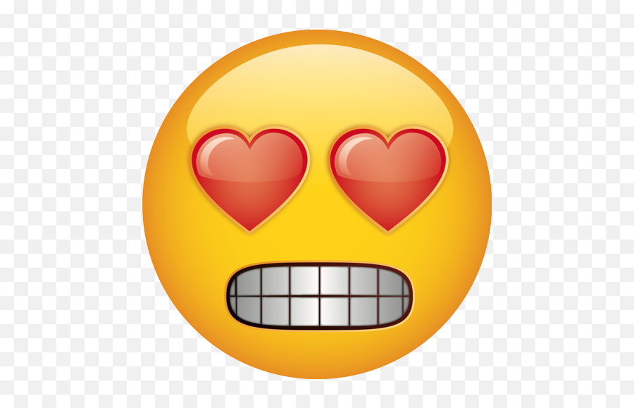 Emoji U2013 The Official Brand Heart Eyes Variation Grinding - Smiley Png,Heart Eyes Emoji Transparent
