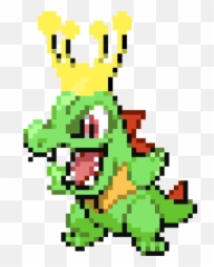 Download Rool - Totodile Pixel Art Minecraft Png,Totodile Png